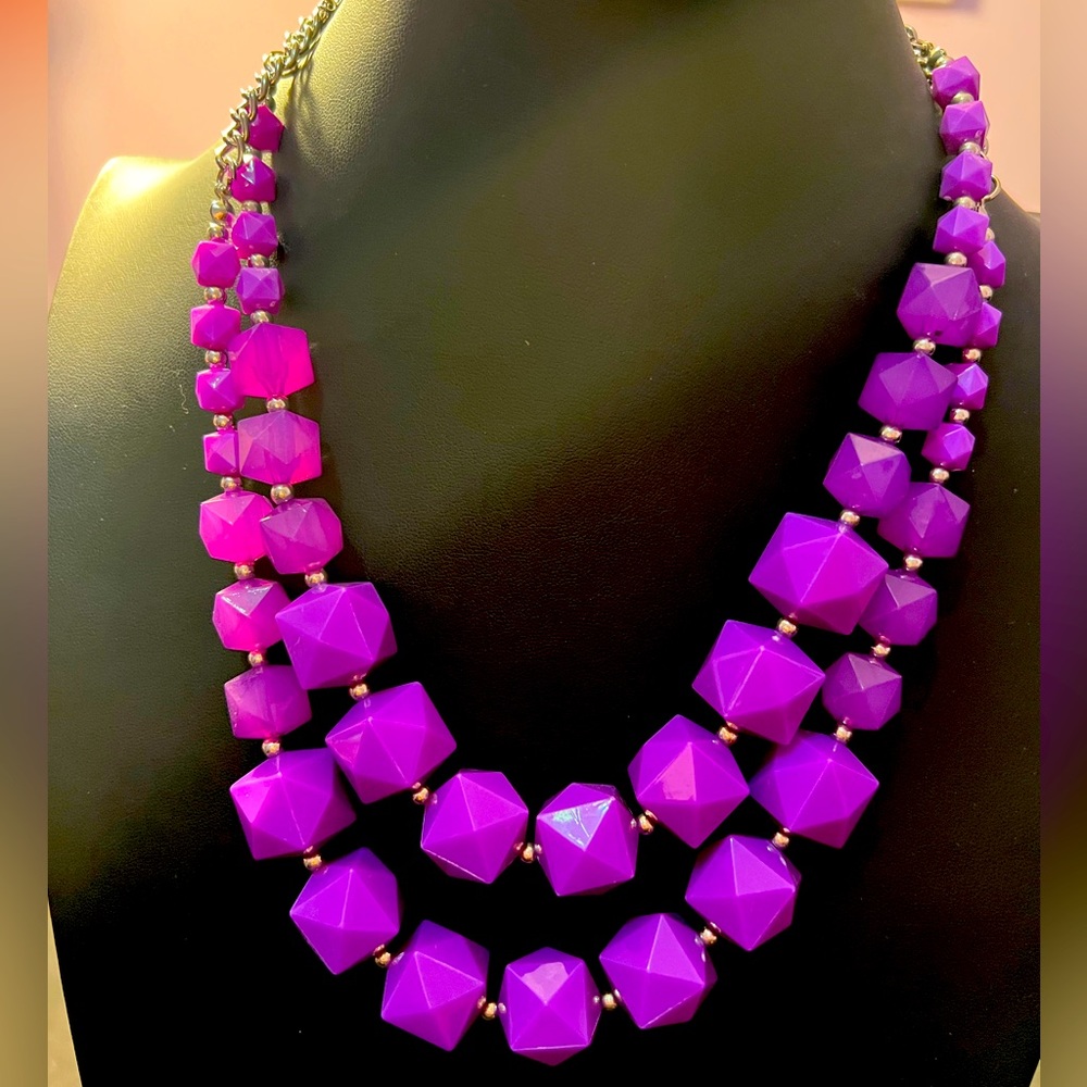 Purple and Silver Necklace